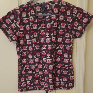 Hopes & Wishes Print Scrub Top